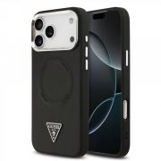 Гръб  GUESS Triangle Logo за Apple iPhone 17 Pro, черен на супер цени