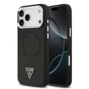 Гръб GUESS Triangle Logo за Apple iPhone 17 Pro Max, черен на супер цени