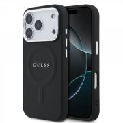 Гръб GUESS Saffiano за Apple iPhone 17 Pro Max, черен на супер цени