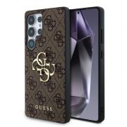 Гръб GUESS 4G Metal Logo за Samsung Galaxy S25 Ultra, кафяв на супер цени
