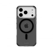Гръб Holdit MagSafe за Apple iPhone 17 Pro, прозрачен/черен на супер цени