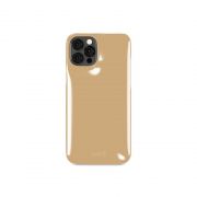 Гръб Holdit Puffy за Apple iPhone 12/12 Pro, бежов на супер цени