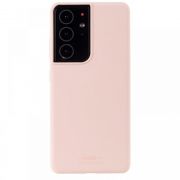 Гръб Holdit Silicone за Samsung Galaxy S21 Ultra, розов на супер цени