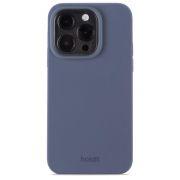 Гръб Holdit Silicone за Apple iPhone 15 Pro, син на супер цени