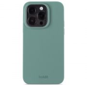Гръб Holdit Silicone за Apple iPhone 15 Pro, зелен на супер цени