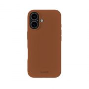 Гръб Holdit Silicone за Apple iPhone 16, кафяв на супер цени