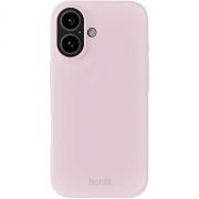 Гръб Holdit Silicone за Apple iPhone 16, розов на супер цени