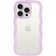 Гръб Holdit Wavy за Apple iPhone 15 Pro Max, прозрачен/лилав на супер цени