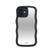 Гръб Holdit Wavy за Apple iPhone 12/12 Pro, черен на супер цени