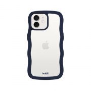 Гръб Holdit Wavy за Apple iPhone 12/12 Pro, прозрачен/тъмносин на супер цени