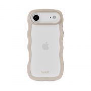 Гръб Holdit Wavy за Apple iPhone Air, прозрачен/бежов на супер цени