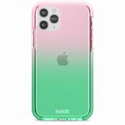 Гръб Holdit Seethru за Apple iPhone 11 Pro, розов/зелен на супер цени