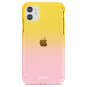 Гръб Holdit Seethru за Apple iPhone 11/XR, жълт/розов на супер цени