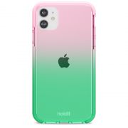 Гръб Holdit Seethru за Apple iPhone 11/XR, розов/зелен на супер цени