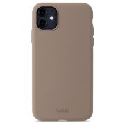 Гръб Holdit Silicone за Apple iPhone 11/XR, кафяв на супер цени