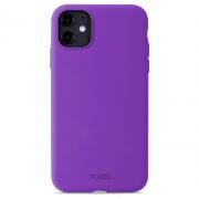 Гръб Holdit Silicone за Apple iPhone 11/XR, тъмнолилав на супер цени