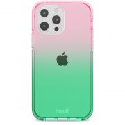 Гръб Holdit Seethru за iPhone 13 Pro, розов/зелен на супер цени