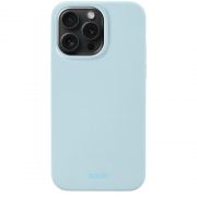 Гръб Holdit Silicone за Apple iPhone 15 Pro Max, светлосин на супер цени