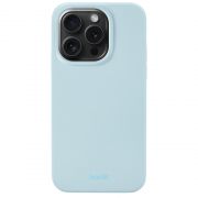 Гръб Holdit Silicone за Apple iPhone 15 Pro, светлосин на супер цени