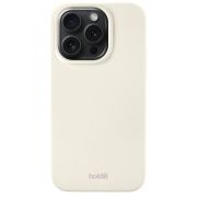 Гръб Holdit Silicone за Apple iPhone 15 Pro, бежов на супер цени