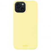 Гръб Holdit Silicone за Apple iPhone 15, жълт на супер цени