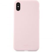 Гръб Holdit Silicone за Apple iPhone X/Xs, розов на супер цени