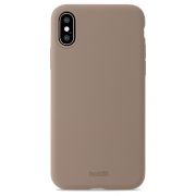 Гръб Holdit Silicone за Apple iPhone X/Xs, кафяв на супер цени