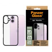 Гръб PanzerGlass HardCase за Apple iPhone 16 Plus, прозрачен/черен на супер цени