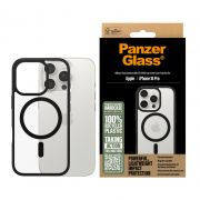 Гръб PanzerGlass HardCase MagSafe за Apple iPhone 16 Pro, прозрачен/черен на супер цени