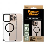 Гръб PanzerGlass HardCase MagSafe за Apple iPhone 16 Pro Max, прозрачен/черен на супер цени