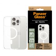 Гръб PanzerGlass HardCase MagSafe за Apple iPhone 16 Pro, прозрачен/бял на супер цени