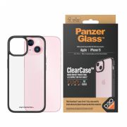 Гръб PanzerGlass Clearcase с D3O за Apple iPhone 15, прозрачен/черен на супер цени