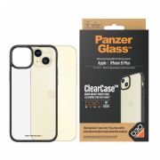 Гръб PanzerGlass Clearcase с D3O за Apple iPhone 15 Plus, прозрачен/черен на супер цени