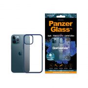 Гръб  PanzerGlass ClearCaseColor True Blue за Apple iPhone 12/12 Pro, прозрачен/син на супер цени