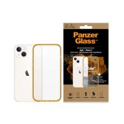 Гръб PanzerGlass ClearCaseColor Tangerine за Apple iPhone 13/14, прозрачен/оранжев на супер цени