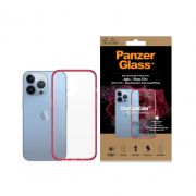 Гръб  PanzerGlass ClearCaseColor Strawberry за Apple iPhone 13 Pro, прозрачен/червен на супер цени