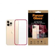 Гръб  PanzerGlass ClearCaseColor Strawberry за Apple iPhone 13 Pro Max, прозрачен/червен на супер цени
