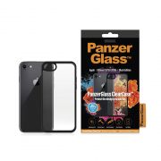 Гръб PanzerGlass ClearCase за Apple iPhone 7/8/SE 2020/SE2 022, прозрачен/черен на супер цени
