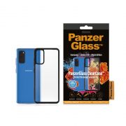 Гръб  PanzerGlass ClearCase за Samsung Galaxy S20, прозрачен/черен на супер цени