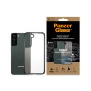 Гръб  PanzerGlass HardCase за Samsung Galaxy S22+, прозрачен/черен на супер цени