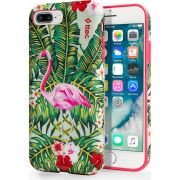 Гръб ttec ArtCase Flamingo за Apple iPhone 7/8 Plus, шарен на супер цени