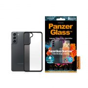 Гръб  PanzerGlass ClearCase за Samsung Galaxy S21, прозрачен/черен на супер цени