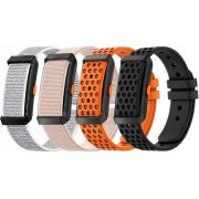 Комплект гривна Xmart Screenless, 46 мм, черен и каишки в 4 цвята на супер цени