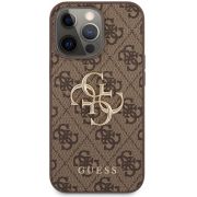 Гръб  GUESS 4G Metal Logo за Apple iPhone 13 Pro, кафяв на супер цени