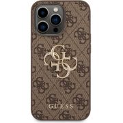 Гръб  GUESS 4G Metal Logo за Apple iPhone 14 Pro, кафяв на супер цени