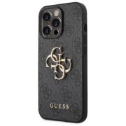 Гръб  GUESS 4G Metal Logo за Apple iPhone 14 Pro, сив на супер цени