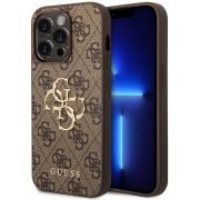 Гръб  GUESS 4G Metal Logo за Apple iPhone 15 Pro Max, кафяв на супер цени