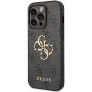 Гръб  GUESS 4G Metal Logo за Apple iPhone 15 Pro Max, сив на супер цени