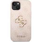 Гръб  GUESS 4G Metal Logo за Apple iPhone 15, розов на супер цени
