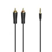 Кабел Hаma 3.5 мм жак към 2x RCA на супер цени